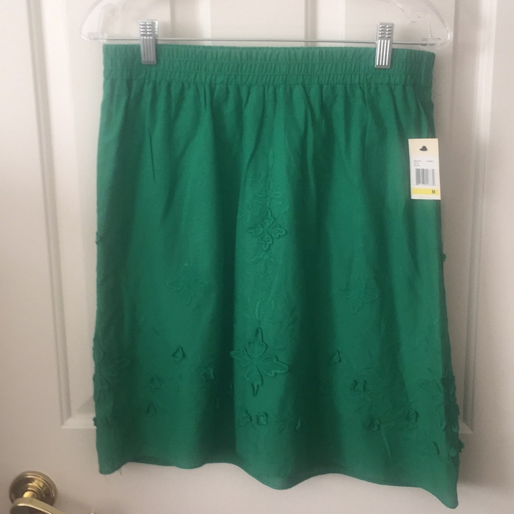 Studio M Green Cotton Skirt